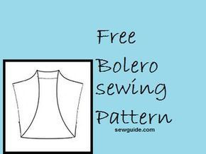 {Pretty} Easy Bolero - FREE DIY sewing pattern & tutorial - Sew Guide Bolero Jacket Pattern, Blouse Pattern Free, Bolero Pattern, Vest Sewing Pattern, Sewing Blouses, Shrug Pattern, Shrug For Dresses, Wedding Shrug, Dress Patterns Free