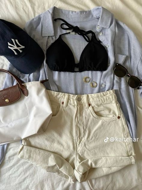 Summer Outfits For Teens, Outfit Inspo Summer, Dress Idea, Casual Tees, Ootd Outfits, Stockholm Style, Trendy Summer Outfits, Looks Street Style