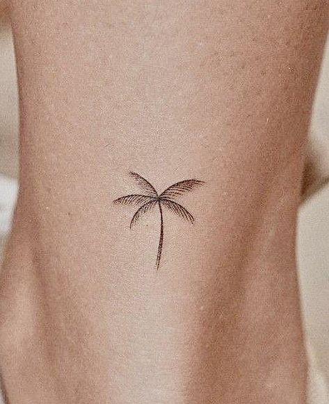 Tenerife Tattoo Ideas, Palm Tree Fine Line Tattoo, Tiny Tattoo Ibiza, Ibiza Tattoo Ideas, Micro Palm Tree Tattoo, Ibiza Tattoo, Palm Tree Micro Tattoo, Basic Tattoos, Tattoo Board