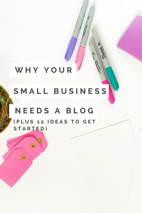 Do you have a blog for your small business? 4 Reasons Why Your Small Business Needs a Blog + 12 Ideas to Get You Started Small Business Needs, Small Business Blog, Blogging Ideas, Business Startup, Small Business Ideas, Successful Blog, Small Business Tips, Business Inspiration, Business Needs