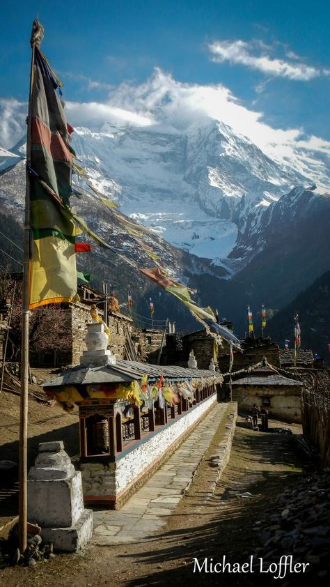 Annapurna, Nepal...Photo by Michael Loffler Blessed Pictures, Nepal Culture, Annapurna Circuit, Mountain Scenery, Nepal Travel, Places Of Interest, South Asia, Bhutan, Beautiful Places In The World