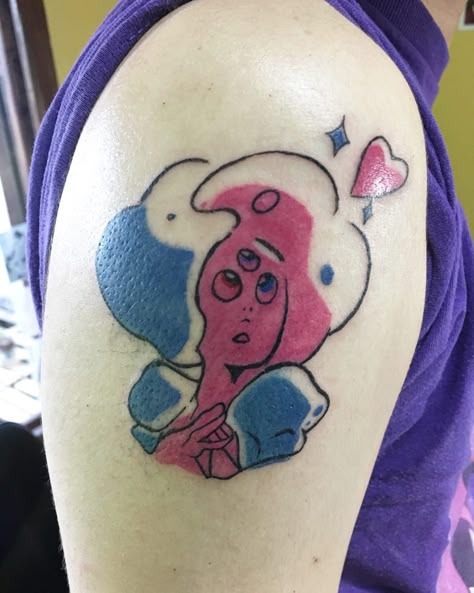 Steven Universe Tattoo Garnet - The Answer Is Love Tattoo Ideas Steven Universe, Clefairy Tattoo, Steven Universe Tattoo Simple, Garnet Tattoo, Universe Tattoo Ideas, Steven Universe Tattoo, Universe Tattoos, Garnet Steven Universe, Relatable Characters