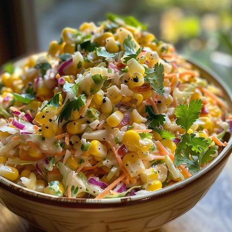 optimal recipes | 🌽✨ Whip up this budget-friendly Mexican Street Corn Coleslaw | Facebook Street Corn Coleslaw, Corn Coleslaw, Optimal Recipes, Salad Coleslaw, Mexican Salads, Mexican Street Corn, Coleslaw Recipe, Street Corn, Mexican Street