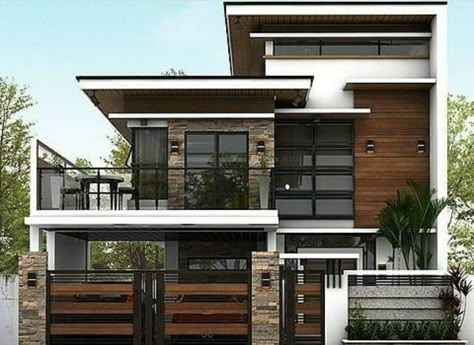 Awesomeness Philippines House, Philippines House Design, 3 Storey House Design, Two Story House Design, 2 Storey House Design, Modern Exterior House, Modern Small House Design, 2 Storey House, Small House Elevation Design