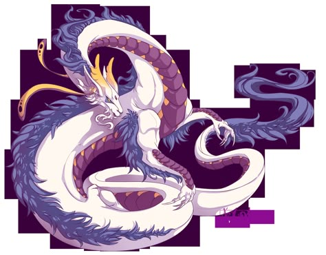 mythka white lung dragon Lung Dragon, Eastern Dragon, Mythical Animal, Fantasy Beasts, Fantasy Animals, Legendary Creature, Creature Drawings, Dragon Pictures, White Dragon