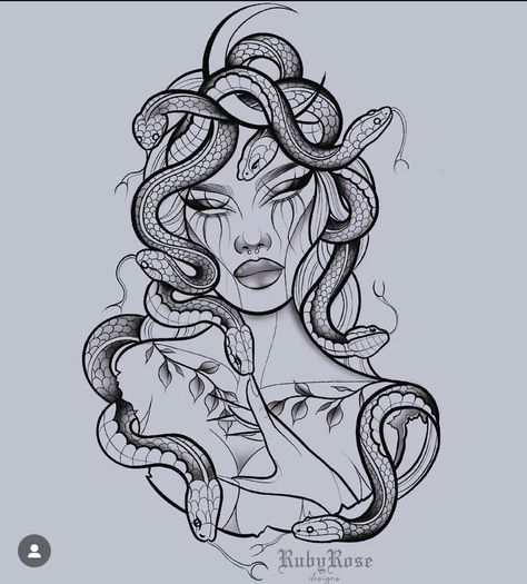 Gotik Tattoo, Medusa Tattoo Design, Small Pretty Tattoos, Tattoos For Black Skin, Medusa Tattoo, Tattoo Style Drawings, Tattoo Design Book, Subtle Tattoos, Sleeve Tattoos For Women