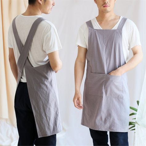 Check out this item in my Etsy shop https://www.etsy.com/listing/721995302/linen-apron-for-women-men-japanese-linen Pinecone Ideas, Square Apron, Apron Pinafore, Cross Back Apron, Apron Sewing, Childrens Kitchens, Apron Pattern, Apron Sewing Pattern, Work Aprons