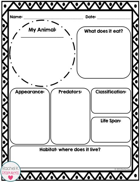 Animal Information Report, Animal Fact Sheet, Project Report Design, Science Report Template, Animal Report Template, English Portfolio, Zoo Animals Preschool, Research Template, Science Report