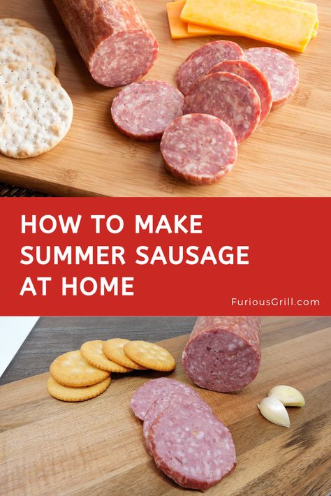 Summer Sausage Seasoning Recipe, How To Make Deer Summer Sausage, Pork Summer Sausage Recipes, Venison Summer Sausage Recipe In Oven, Homemade Sausage Recipes How To Make, Diy Summer Sausage, Hamburger Summer Sausage, How To Make Summer Sausage, Smoked Summer Sausage Recipes