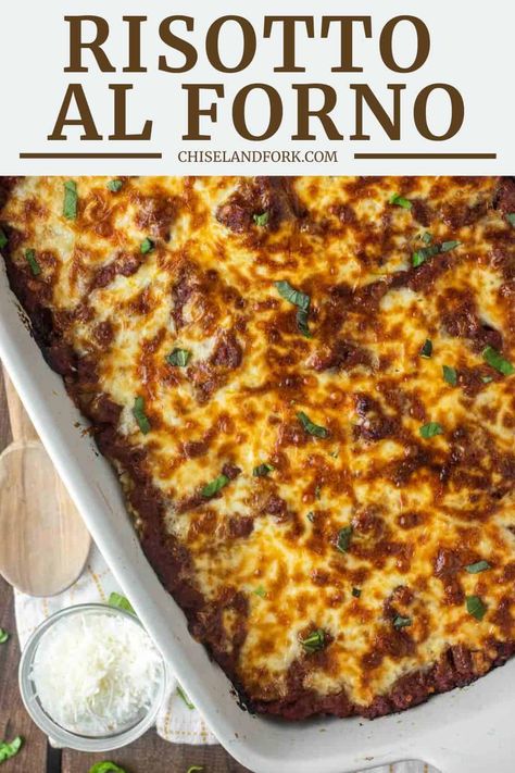 Risotto Casserole Recipes, Italian Rice Casserole, Orzo Risotto Recipes, Ground Beef Risotto, Risotto Recipes Healthy, Ground Beef Risotto Recipes, Rice Ball Casserole, Italian Risotto Recipes, Baked Rissoto