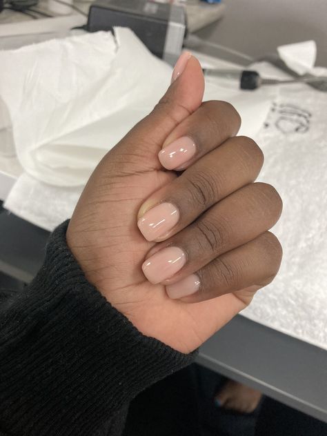 Natural Nails Color, Natural Looking Acrylic Nails Coffin Short, Natural Gel Nails Square, Natural Powder Nails, Nails That Look Natural, Nude Squoval Nails, Nude Natural Nails, Natural Nail Color, Gel Nails Natural Nail