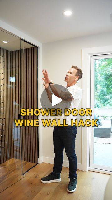 James Dainard | Real Estate Investor on Instagram: "Wine wall or shower door (or Rockstar display case)? ⬇️  A wine wall adds a custom aesthetic to your project that buyers love.  Plus - it can actually increase the overall value of your home!  At the ProjectRE Lion House, we@created this modern and sleek wine storage for a fraction of the price using… drumroll… a shower door! 🚿  Don’t shy away from adding these custom elements. If you can get creative, you can increase the project’s appeal and stay within your budget.  Cheers!  #projectrelionhouse #realestateinvesting #fixandflip #flippinghouses #seattlerealestate #bellevuerealestate #bridletrails" Glass Wine Storage Wall, Wine Rack Wall Ideas, Wine Closet Ideas Small Spaces, Wine Rack Wall Modern, Wall Wine Rack Ideas, Diy Wine Wall, Wine Display Wall, Wine Wall Ideas, Wine Display Ideas