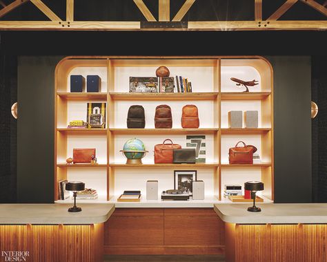 Detroit-based Watchmaker Shinola Expands its Luxury Accessory Line British Paints, Shoe Store Design, Clothing Store Interior, New Paint Colors, Aesthetic Stores, Luggage Shop, Leather Workshop, Printing Shop, Accessories Brand