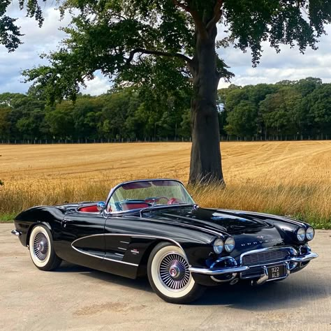 1961 Corvette, Chevrolet Corvette C1, Old Corvette, Old Vintage Cars, Vintage Sports Cars, Classic Corvette, Classic Chevrolet, Vintage Muscle Cars, Classy Cars