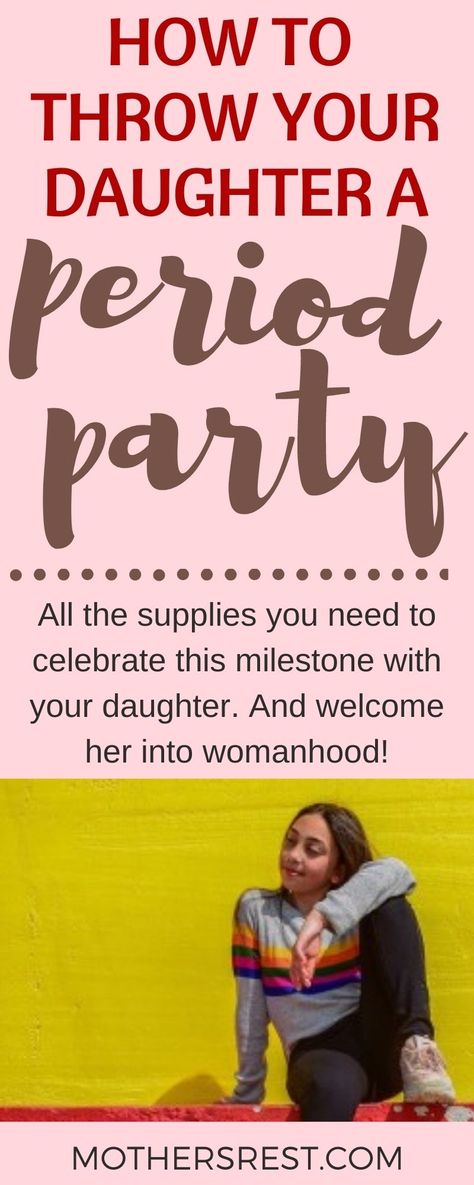 All the supplies you need to celebrate this milestone with your daughter. And welcome her into womanhood! Including period panties and Teen Vogue and maybe some Midol. First Time Period Daughters, 1st Period Party Ideas, Daughter First Period, First Time Period Kit, Period Party Decorations, Period Package For Daughter, Period Ceremony, Period Celebration First, First Moon Party Period