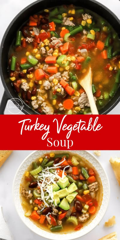 Dinner Ideas For Fall, Soup Dinner Recipes, Spicy Vegetable Soup, Spring Soup Recipes, Turkey Vegetable Soup, Hearty Chili Recipe, Spring Soup, Hearty Salad Recipes, Ground Turkey Soup