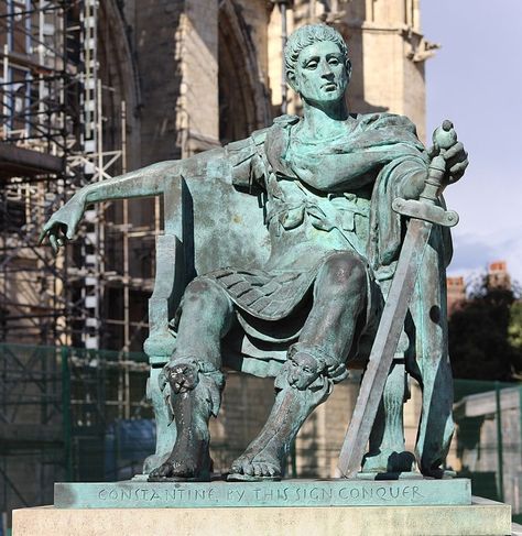 Constantine The Great, York Minster, Roman History, Roman Emperor, Bible Knowledge, Famous Men, Bronze Statue, Holy Trinity, Pompeii