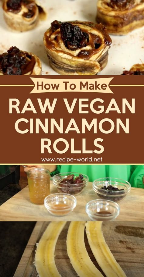 Raw Vegan Cinnamon Rolls Raw Vegan Rolls, Raw Food Dehydrator Recipes, Raw Vegan Snacks Easy, Raw Lunch Recipes, Raw Snacks Healthy, Raw Desserts Vegan, Vegan Beach Snacks, Raw Vegan Dinners Easy, Raw Vegan Cinnamon Rolls