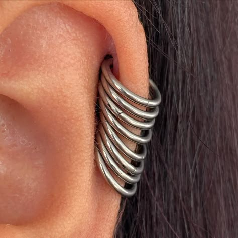 Ear Setup, Body Modification Piercings, Laredo Texas, Ear Curation, Earrings Piercings, Coin Slot, Cool Piercings, Piercing Inspo, Ear Party