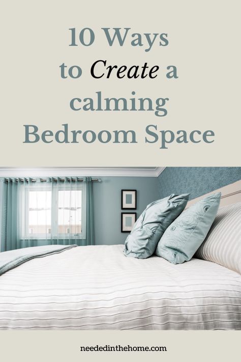 Bedroom Inspirations Relaxing, Positive Bedroom Decor, Seasalt Bedroom Ideas, Calm Teenage Bedroom, Brighten Bedroom Ideas, Bedroom Ideas Peaceful, Sentimental Room Decor, Calm Bedrooms Ideas, Calming Colors For Bedroom Sleep