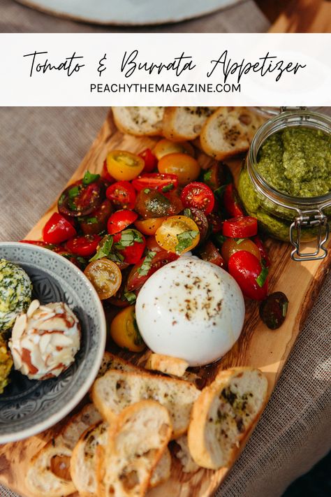 Crustini Appetizers Prosciutto, Charcuterie With Burrata, Lunchtime Appetizers, Buratta Cheese Board, Burrata Serving Ideas, Buratta Cheese Appetizers, Burrata Pesto Appetizer, Burrata Cheese Board, Buratta Board