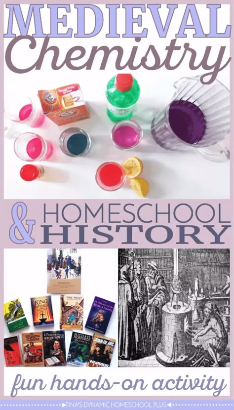 Medieval Science Experiments, Medieval Stem Activities, Homeschool Medieval History, Medieval Chemistry, Medieval Activities For Kids, Middle Ages Projects, Alchemy Experiments, Medieval Science, Middle Ages History