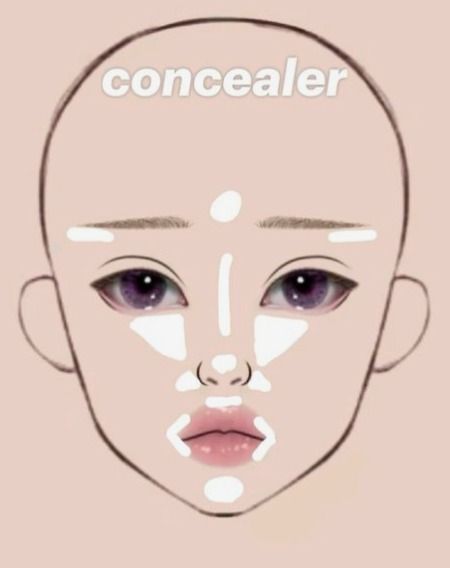 Asian Makeup Tips, Monolid Eye Makeup, Makeup Charts, Korean Makeup Tips, Asian Makeup Tutorials, Creepy Makeup, Natural Makeup Tips, Gyaru Makeup, Makeup Drawing