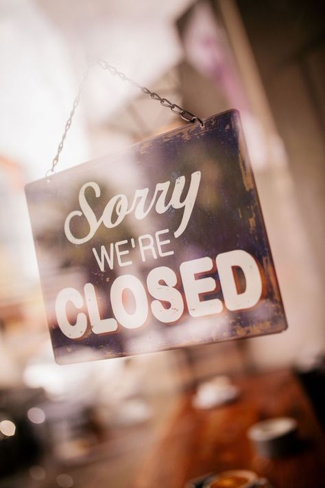 70 Stores That Will Be Closed on Thanksgiving Day | A record number of stores have confirmed closures for the holiday. We Are Closed Today, Spray Tan Business, Closed Sign, Closed Today, Closed Signs, Close Today, Store Closing, Op Shop, Ikea Home