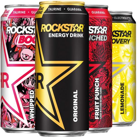 2 Cans of Rockstar Energy Drinks for FREE Victoria + Core, Rockstar Energy Drink, Flavored Lemonade, Rockstar Energy Drinks, Rockstar Energy, Food Technology, Fruit Punch, Energy Drink, Variety Pack