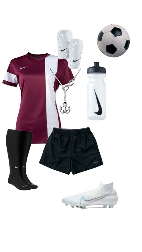 Girls Soccer Outfit, Soccer Outfits For Practice Winter, Soccer Training Outfits, Soccer Girl Outfits, Soccer Aesthetic Outfit, Cute Soccer Outfits, Soccer Clothes, Soccer Outfits For Women, Soccer Practice Outfits