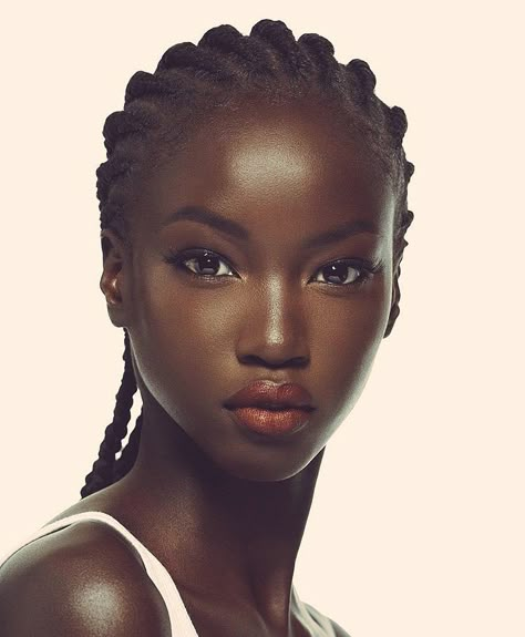 Egyptian-born, Sudanese-American top model @anokyai Anok Yai for Kith X Estée Lauder Collection. #debonairafrik #models Anok Yai, Face References, Face Reference, Black Is Beautiful, Beautiful Black Women, Black Beauty, Art References, Face Claims, African American