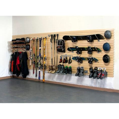 Buy the storeWALL Winter Sports Package Heavy Duty | WINTER-SPORTS-PKG – Ace Garage Storage Snowgear Storage, Ice Fishing Shack Storage, Sports Ball Storage Garage, Wet Winter Clothes Storage, Mudrooms Good For Snow Covered Boots, Ski Storage Chalet, Sport Storage Garage, Luxury Ski Storage, Hockey Stick Garage Storage