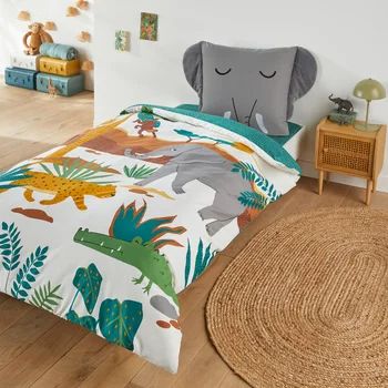 Annibal Animal 100% Cotton Duvet Cover Annibal Animal 100% Cotton Duvet Cover LA REDOUTE INTERIEURS - La Redoute Future Interior Design, Kids Duvet, Snuggle Chairs, Kids Duvet Cover, Pillow Mattress, Arm Chair Table, Single Duvet Cover, Teen Bedding, Childrens Beds