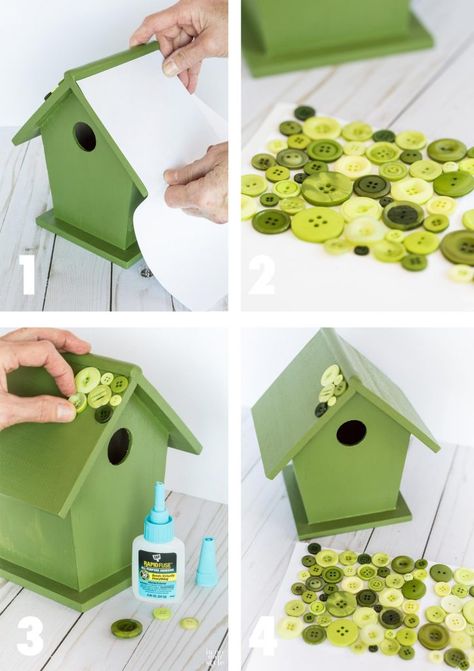 Birdhouse Painting Ideas, Birdhouse Painting, Painted Ideas, Bird Houses Ideas, Homemade Bird Houses, Birdhouse Ideas, Birdhouse Craft, Bird Houses Ideas Diy, Wood Birdhouses