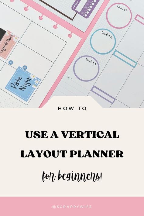 Sharing some planner tips today! 📝✨ With so much space and flexibility the vertical planner layout is perfect for organizing everything in one spread. Watch my new video How to Use a Vertical Planner || Planner Basics || Tips & Tricks to learn more!#  planneraddict #plannercommunity #planninggoals #plannerinspo #organizedlife #organization #plannersetup #productivityhacks How To Use Multiple Planners, Vertical Planner Layout Ideas, Happy Planner Vertical Layout Ideas, Vertical Layout Planner, Basic Planner, Planner Setup, Happy Planner Layout, Planner Vertical, Planner Layouts