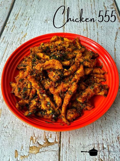 Chicken 555 Recipe Andhra Style - Kannamma Cooks Chicken Appetizers Indian, Chicken Starters Recipes, Boneless Chicken Recipes Indian, Chicken 555 Recipe, Bread Pizza Recipe Indian, Chicken Starters, South Indian Chicken Curry, Kannamma Cooks, Chicken Appetizer