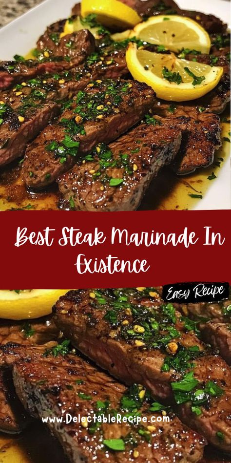 Tenderizing Steak Marinade, Steak Tenderizer, Best Steak Marinade, Beef Marinade, Steak Marinade, Marinade Recipes, Best Steak, Aromatic Herbs, Cooking Meat