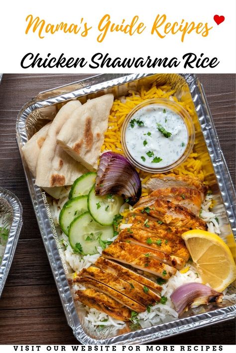 Chicken Shawarma Rice, Full Meal Ideas, Shawarma Rice, Tzatziki Sauce Recipe Easy, Shawarma Sauce, Beef Shawarma, Shawarma Chicken, Tzatziki Sauce Recipe, Filipino Food Recipes