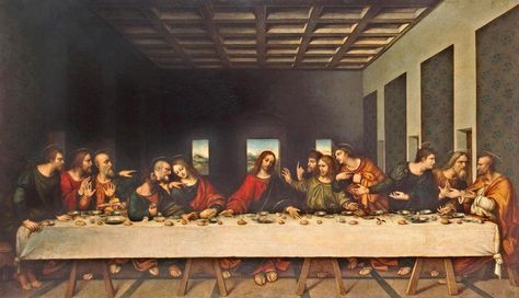 Most Famous Paintings Ever | The Last Supper (1498) Leonardo Da Vinci | dambrom Last Supper Painting, Da Vinci Last Supper, The Last Supper Painting, Famous Art Paintings, Jesus Christ Painting, Jan Van Eyck, Most Famous Paintings, The Last Supper, Virgo And Aquarius