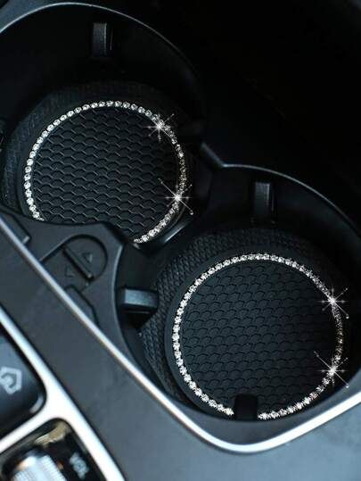 Bling Car Accessories, Girly Car Accessories, Car Deco, Cool Car Accessories, Girly Car, Car Essentials, Cute Car Accessories, Cup Holder Coasters, Car Personalization