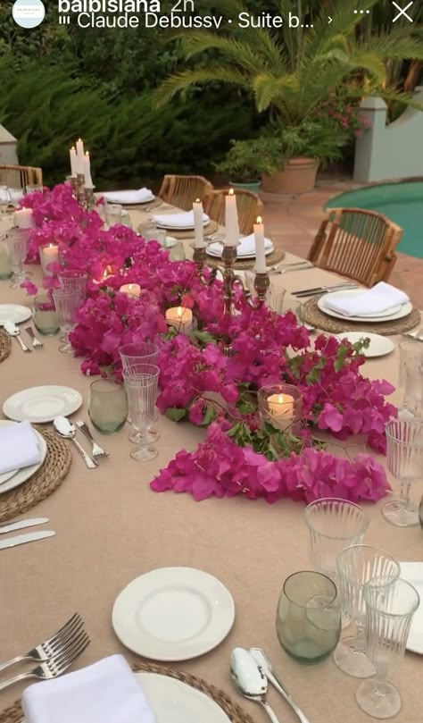 Buganvilla Wedding Decor, Bugambilia Centerpiece, Bougainvillea Table Setting, Buganvilla Wedding, Bugambilia Wedding Decor, Bougainvillea Table Decor, Bugambilia Wedding, Bougainvillea Centerpiece, Bougainvillea Wedding