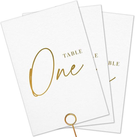 The 11 Best Wedding Table Decorations Wedding Table Numbers Gold, Table Numbers Gold, Table Numbers For Wedding, Gold Table Numbers Wedding, Wedding Trivia, Wedding Decisions, Gold Table Numbers, Birthday Theme Ideas, White Veil