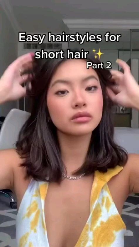 Pin by ฅ^•ﻌ•^ฅ𝑓𝑟𝑎𝑛ฅ^•ﻌ•^ฅ on Idea Pins by you in 2022 | Short hair styles easy, Short hair tutorial, Hair styles Easy Hairstyles For Short Hair, Hair Styles Easy, Hair Tips Video, Hairdos For Short Hair, Peinados Fáciles Para Cabello Corto, Short Hair Tutorial, Hair Tutorials For Medium Hair, Shot Hair Styles, Hair Stylies