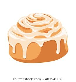 Cinnamon Bun Illustration, Cinnamon Roll Sketch, Cinnamon Roll Clipart, Cinnamon Rolls Drawing, Cinnamon Roll Drawing, Cinnamon Roll Sticker, Recipe Card Ideas, Cookie Drawing, Emoji Food