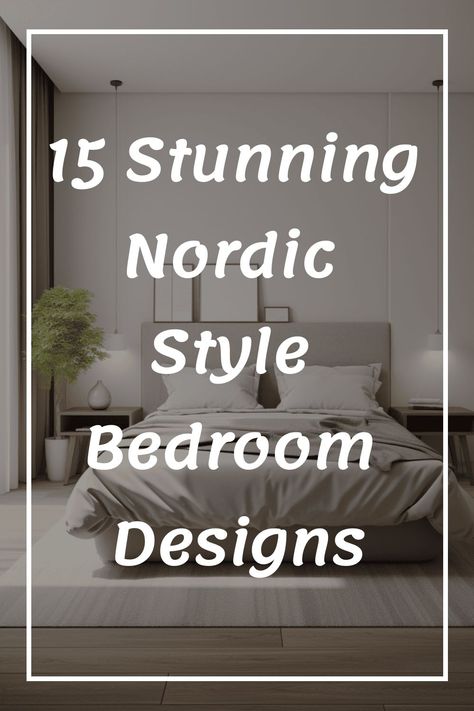 Cozy bedroom Nordic Room Ideas, Scandinavian Rustic Interior Design, Modern Scandinavian Interior Bedroom, Scandinavian Bedroom Inspiration, Nordic Bedroom Scandinavian, Big Bedroom Ideas Aesthetic, Scandinavian Interior Design Bedroom, Scandinavian Bedroom Nordic, Nordic Bedroom Design