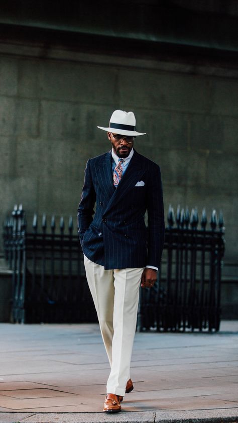 Steve Harvey Fashion, Ebony Fashion, Masculinity Quotes, Black Swag, Quotes Empowering, Der Gentleman, Mens Blazer, Cream Trousers, Chique Outfits