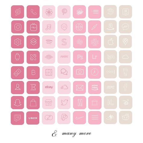 Pastel Pink Icons:), Icona Ios, Ios Photos, Etiquette Vintage, Ios App Iphone, Surf Vintage, Iphone Background Aesthetic, Apple Icon, Modern Design Ideas