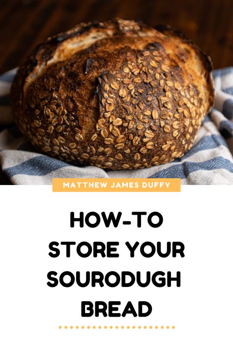 Learn how-to  store, freeze and preserve the shelf life of your sourdough bread (or any fresh bread). Discard Bread, Dough Starter, Easy Sourdough, Homemade Sourdough Bread, Artisan Bread Recipes, Sourdough Starter Recipe, Sourdough Discard, Sourdough Bread Recipe, Sourdough Baking