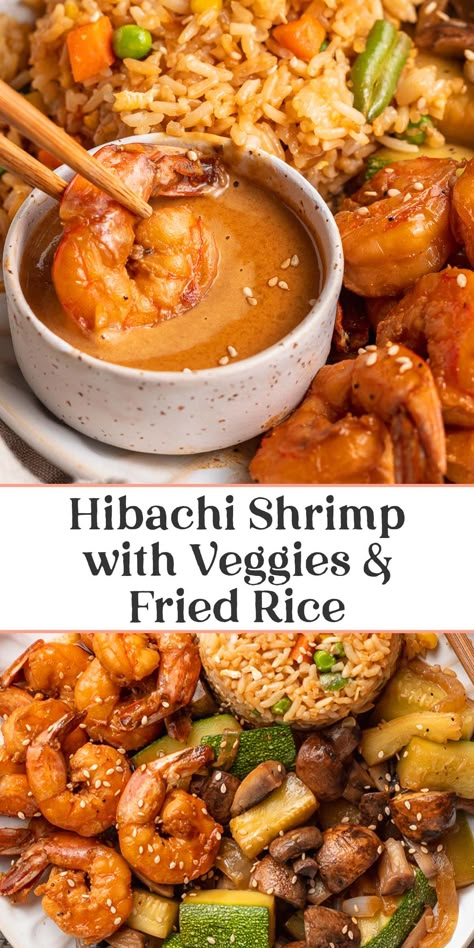 Shrimp Hibachi Recipe Blackstone, Hibachi Shrimp And Chicken, Japanese Stir Fry Hibachi, Hibachi Noodles With Shrimp, Shrimp Habatchi Bowl, Hibachi Shrimp Sauce, Steak And Shrimp Habatchi, Hibachi Style Shrimp, Shrimp Wok Recipes