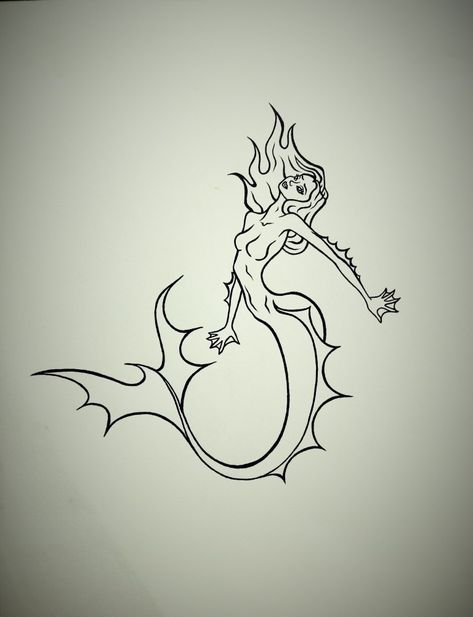 Pen outline mermaid Mermaid Line Art, Mermaid Outline, Mermaid Drawing, Mermaid Wall Art, Mermaid Drawings, Mermaid Tattoo, Mermaid Pattern, Tatting, Line Art